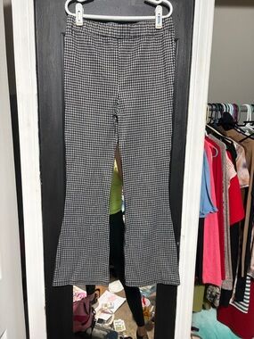 btween Black & White Houndstooth Boot Cut Pants